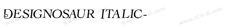 Designosaur Italic字体转换
